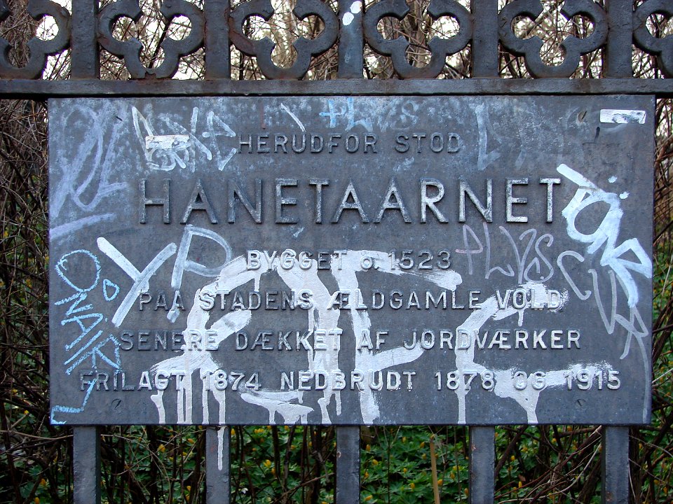 Hanetaarnet mindeplade