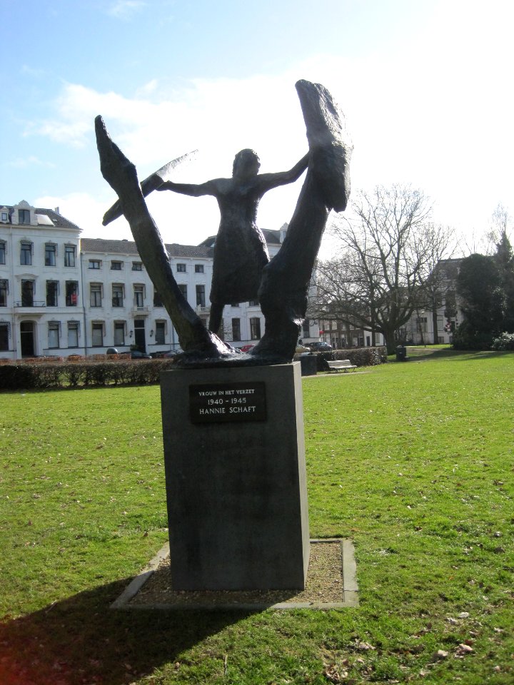 Hannie Schaft statue, Haarlem, The Netherlands