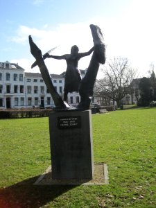 Hannie Schaft statue, Haarlem, The Netherlands