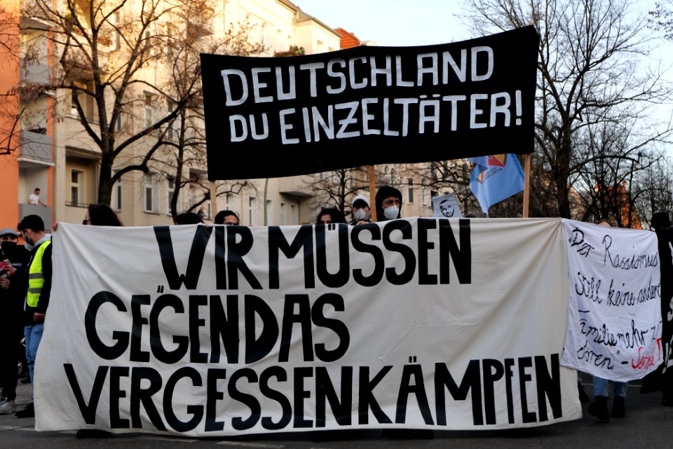 Hanau attack memorial demonstration Berlin 2021-02-20 94