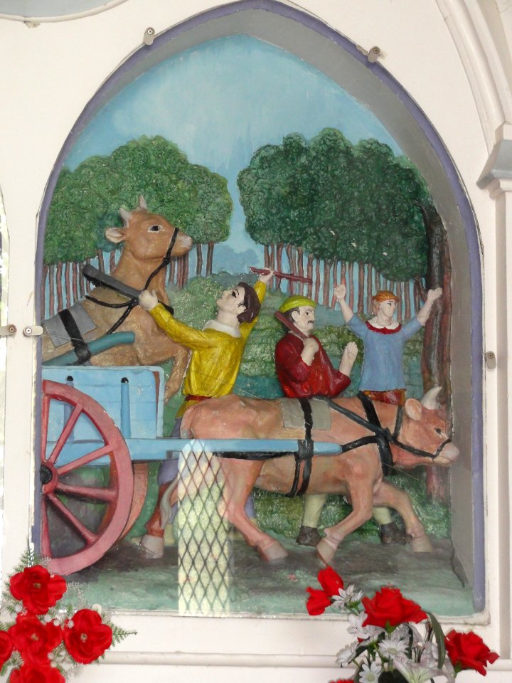 Handel (Gemert-Bakel) Rijksmonument 518069 Ossenkapel, tableau met de ossen