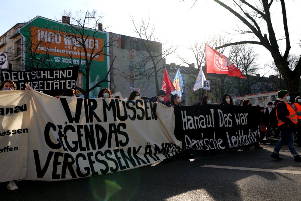 Hanau attack memorial demonstration Berlin 2021-02-20 38