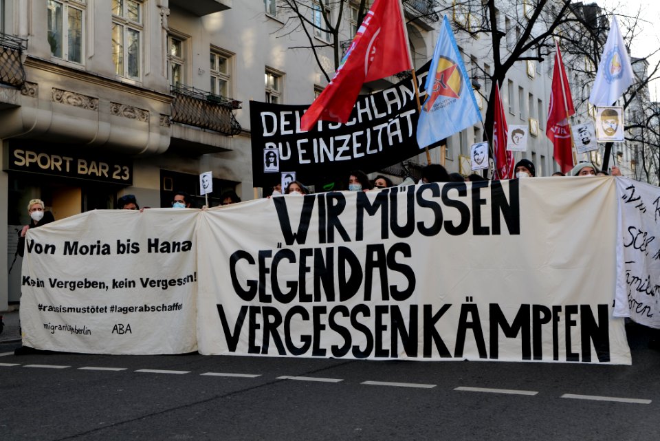 Hanau attack memorial demonstration Berlin 2021-02-20 52