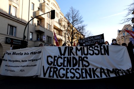 Hanau attack memorial demonstration Berlin 2021-02-20 35