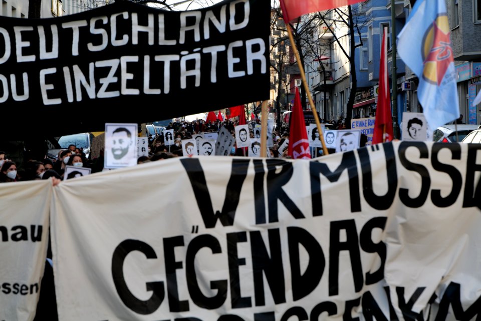 Hanau attack memorial demonstration Berlin 2021-02-20 62