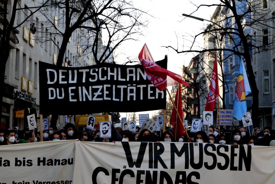 Hanau attack memorial demonstration Berlin 2021-02-20 55