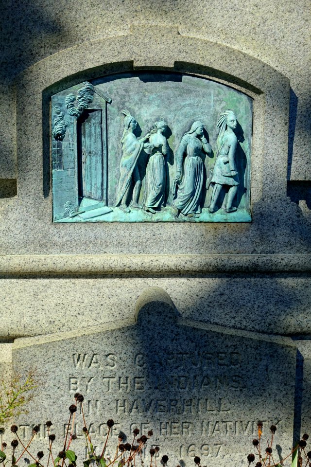 Hannah Duston Monument, by Calvin H. Weeks, 1879 - Haverhill, Massachusetts - DSC06346
