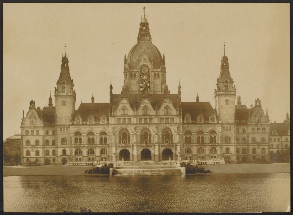 Hannover. Het nieuwe stadhuis, Bestanddeelnr 158-2382