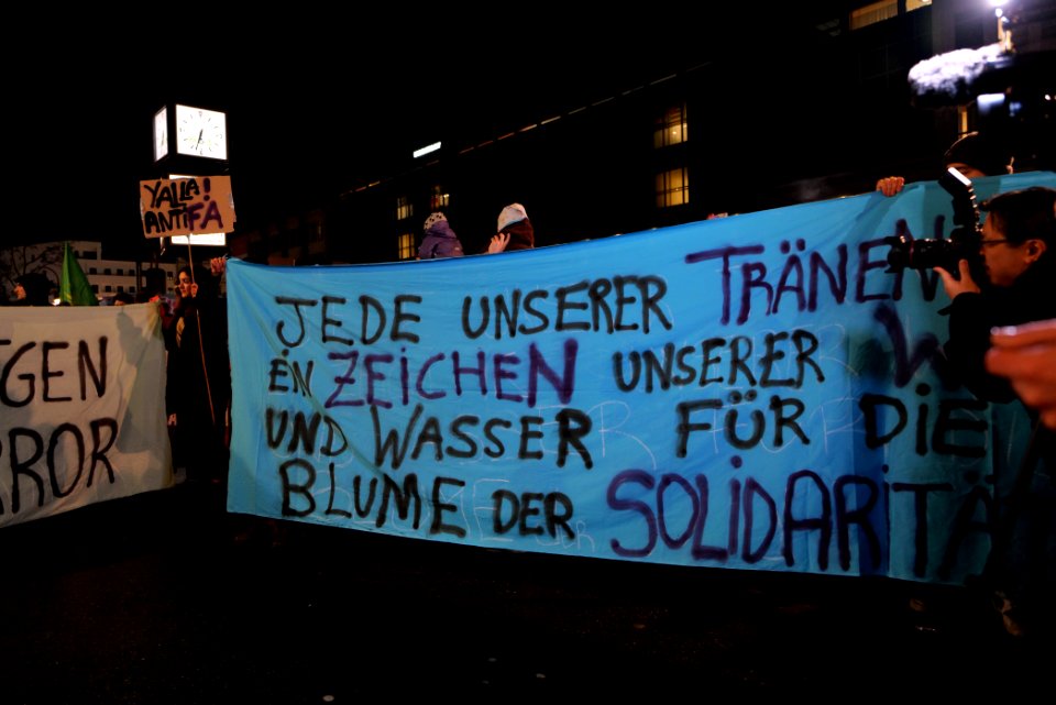 Hanau attack protest Berlin Hermannplatz 2020-02-20 16