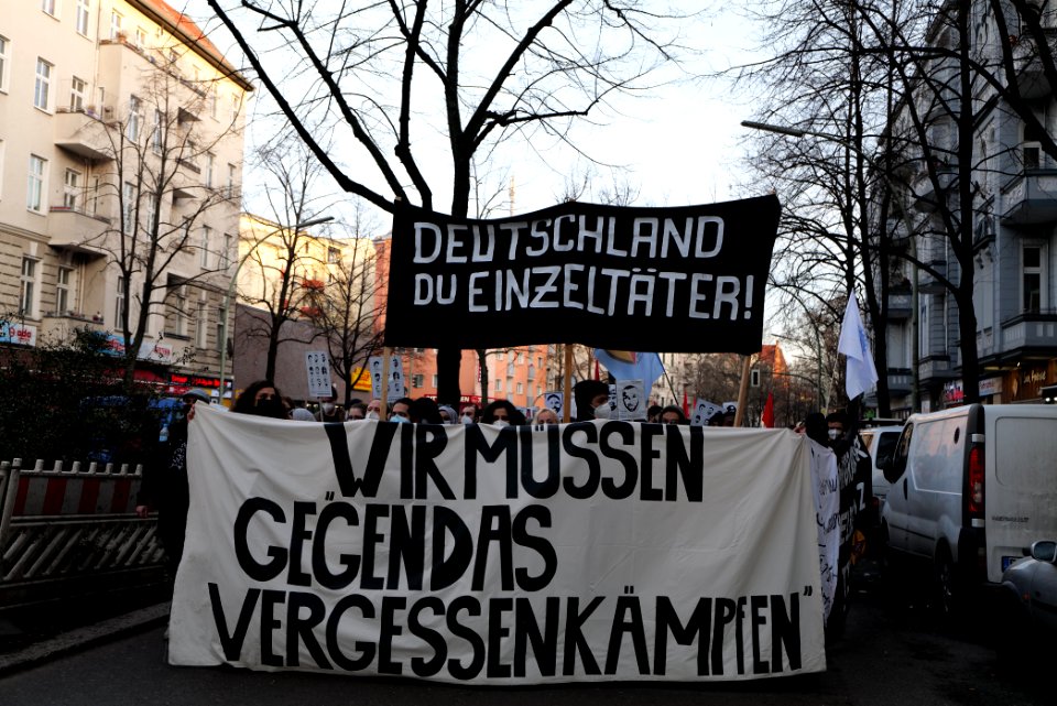 Hanau attack memorial demonstration Berlin 2021-02-20 95