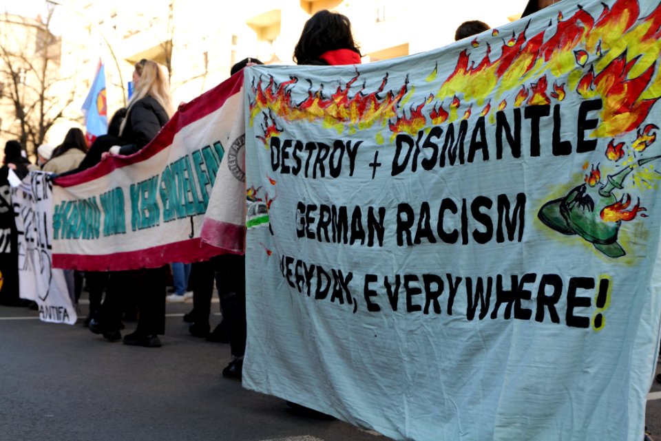 Hanau attack memorial demonstration Berlin 2021-02-20 02