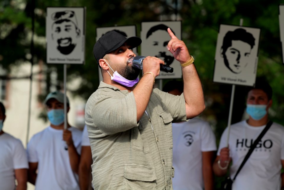Hanau attack memorial protest Hanau 2020-08-22 stage 183