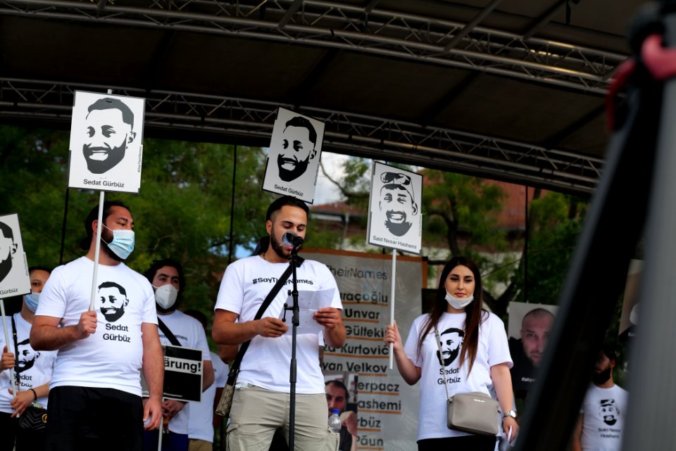 Hanau attack memorial protest Hanau 2020-08-22 stage 88