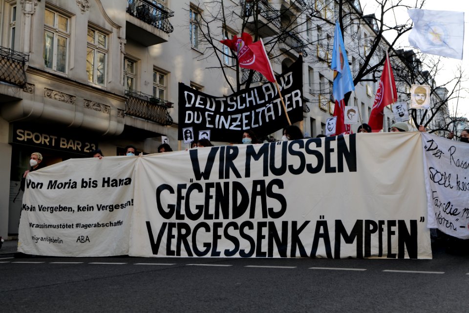 Hanau attack memorial demonstration Berlin 2021-02-20 53