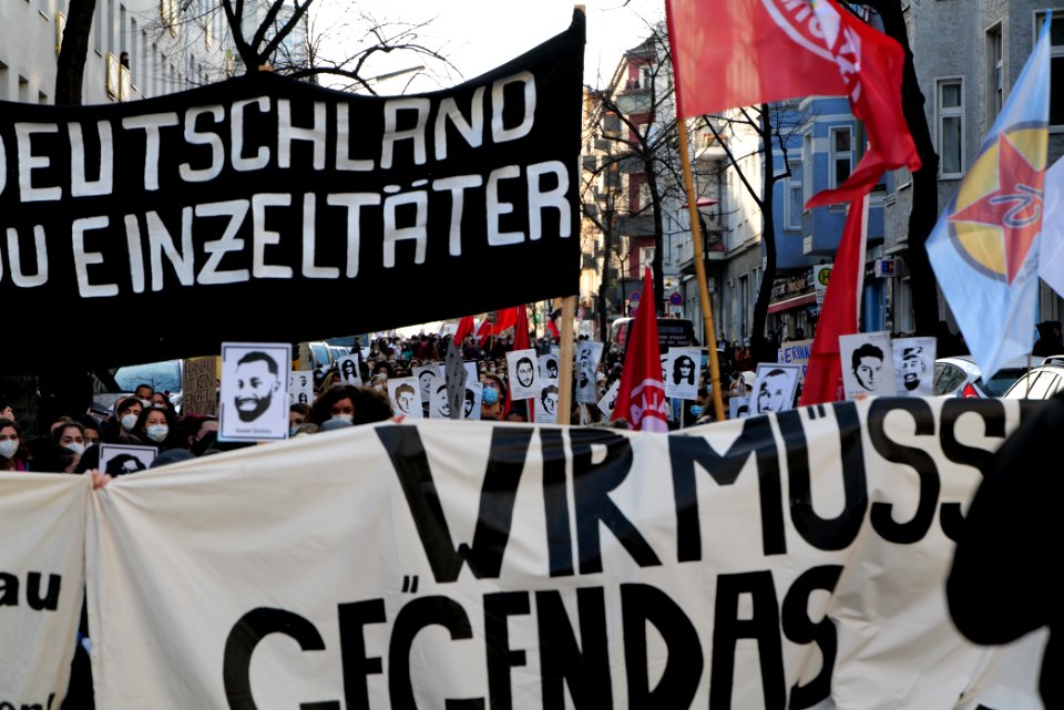 Hanau attack memorial demonstration Berlin 2021-02-20 63