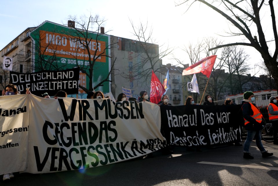 Hanau attack memorial demonstration Berlin 2021-02-20 37