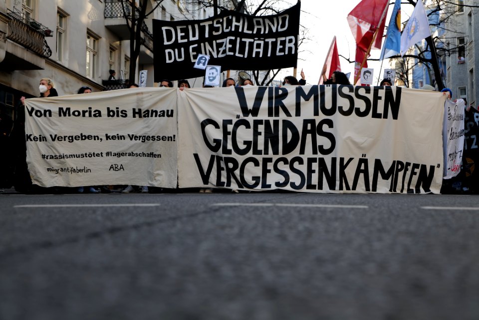 Hanau attack memorial demonstration Berlin 2021-02-20 60
