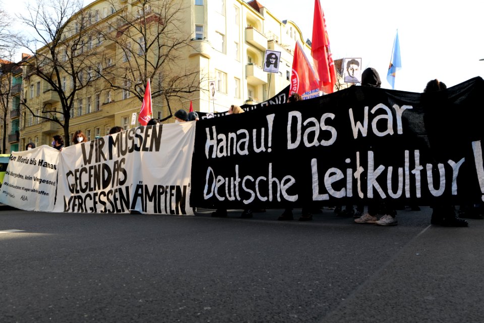 Hanau attack memorial demonstration Berlin 2021-02-20 11