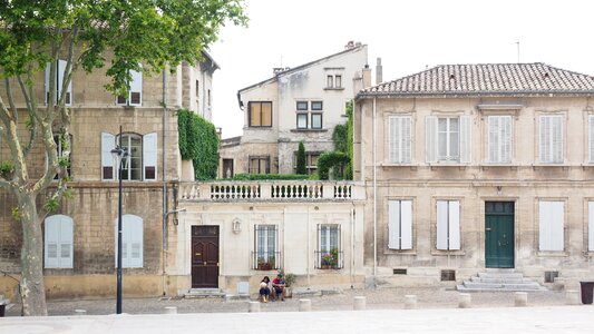 Houses building road photo