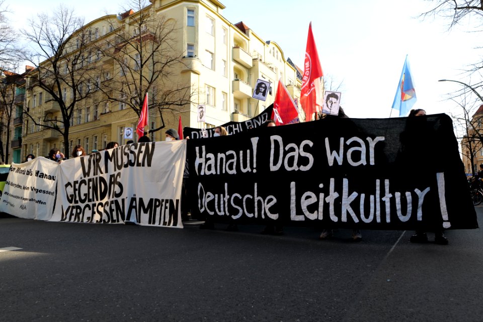 Hanau attack memorial demonstration Berlin 2021-02-20 10