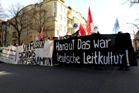 Hanau attack memorial demonstration Berlin 2021-02-20 10
