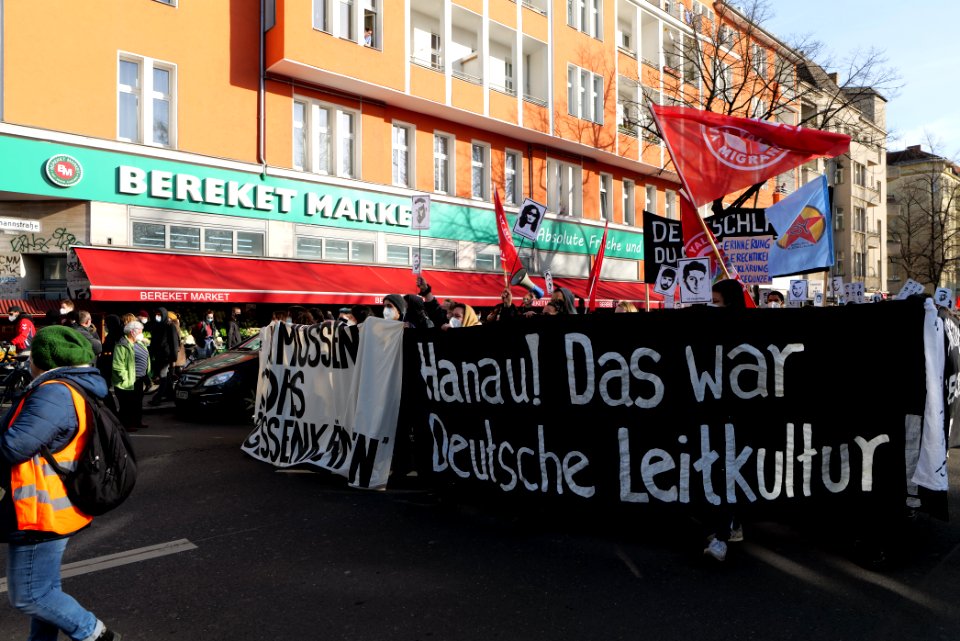 Hanau attack memorial demonstration Berlin 2021-02-20 23