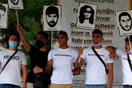 Hanau attack memorial protest Hanau 2020-08-22 stage 197
