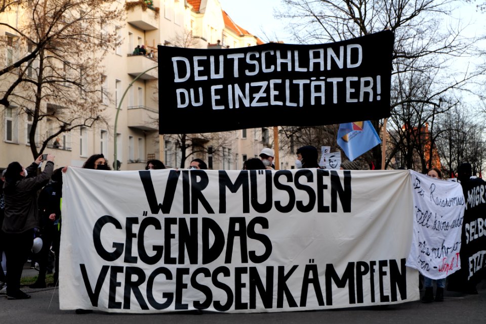 Hanau attack memorial demonstration Berlin 2021-02-20 93