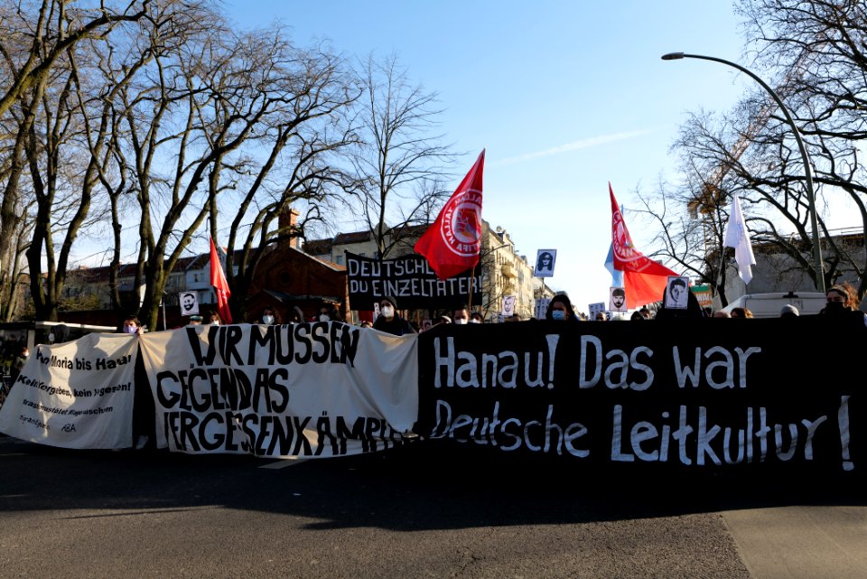 Hanau attack memorial demonstration Berlin 2021-02-20 40