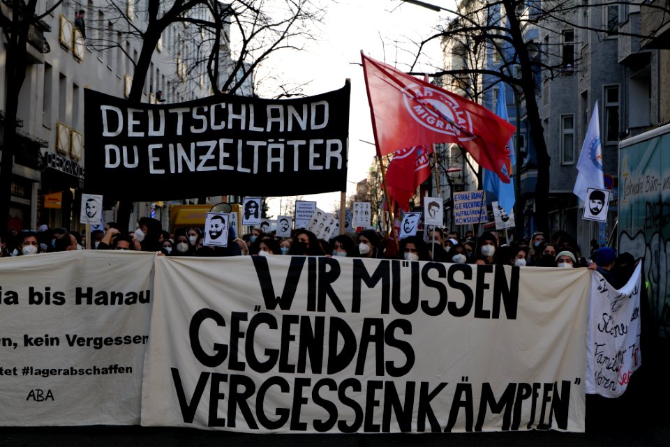 Hanau attack memorial demonstration Berlin 2021-02-20 56