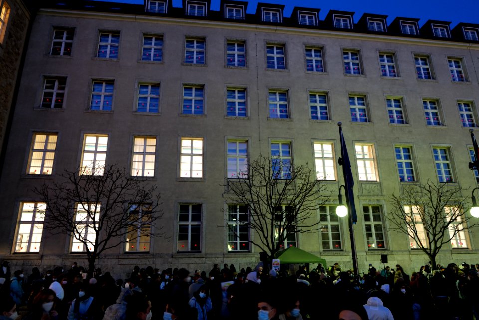 Hanau attack memorial protest Neukölln town hall 2021-02-19 117
