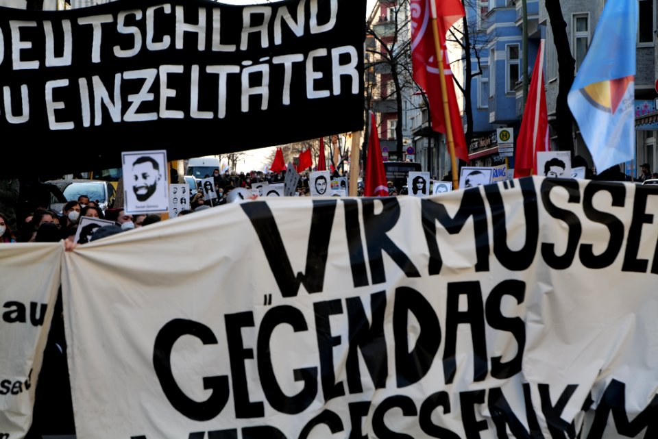 Hanau attack memorial demonstration Berlin 2021-02-20 61