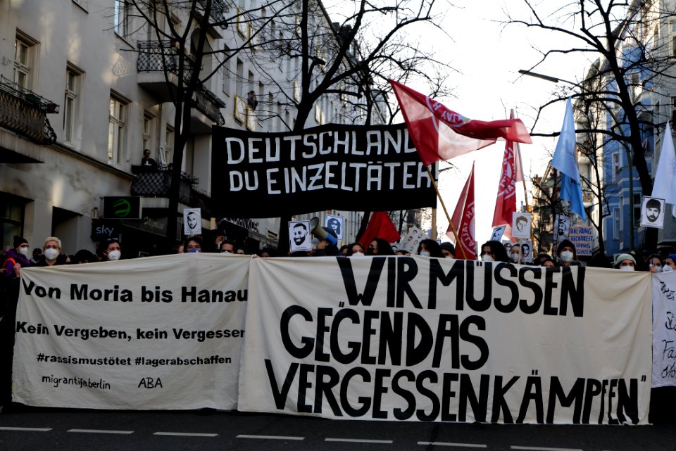 Hanau attack memorial demonstration Berlin 2021-02-20 58