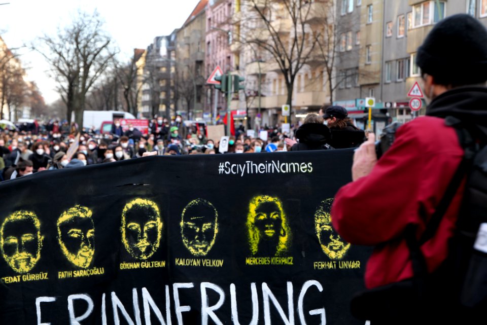 Hanau attack memorial demonstration Berlin 2021-02-20 89