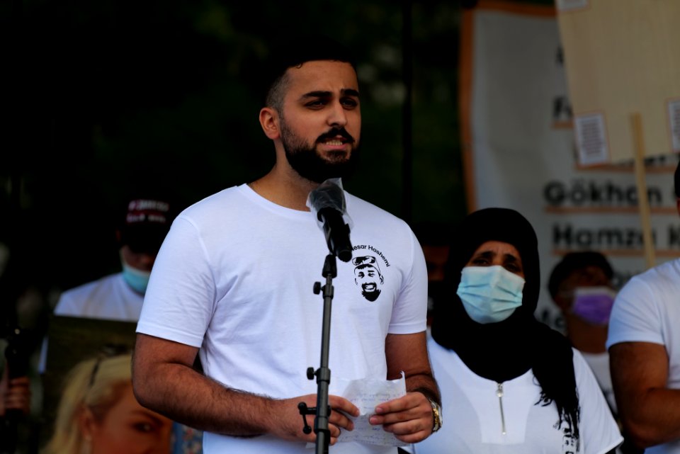 Hanau attack memorial protest Hanau 2020-08-22 stage 76