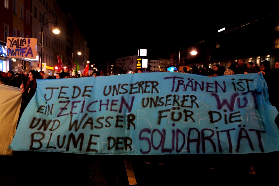 Hanau attack protest Berlin Hermannplatz 2020-02-20 22