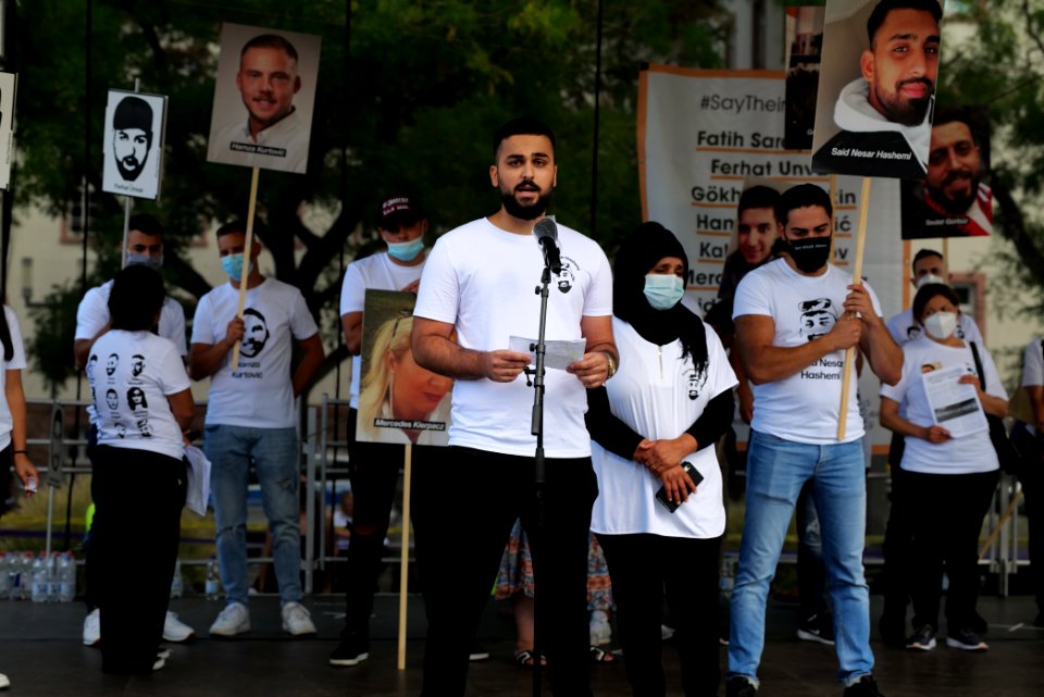 Hanau attack memorial protest Hanau 2020-08-22 stage 81