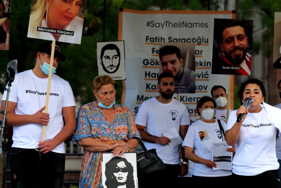 Hanau attack memorial protest Hanau 2020-08-22 stage 73