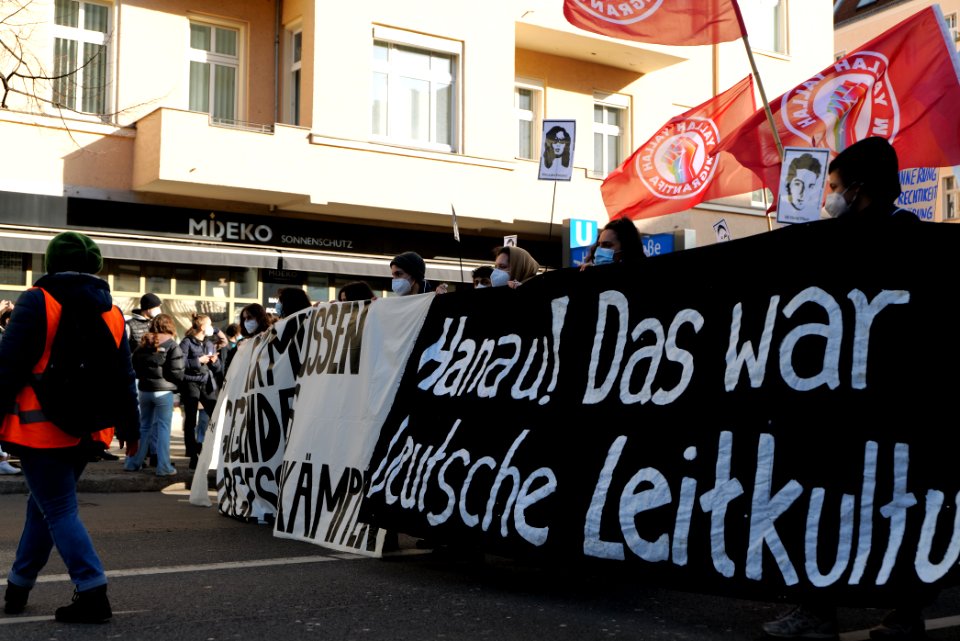 Hanau attack memorial demonstration Berlin 2021-02-20 04