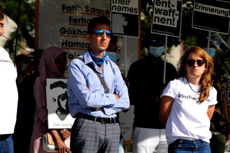 Hanau attack memorial protest Hanau 2020-08-22 stage 153