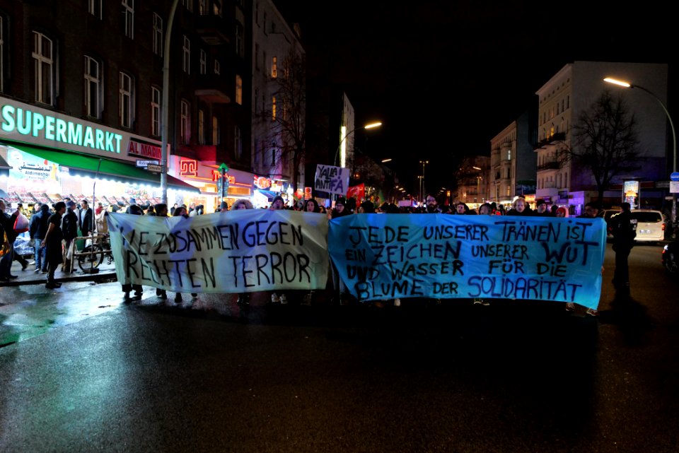 Hanau attack protest Berlin Hermannplatz 2020-02-20 33