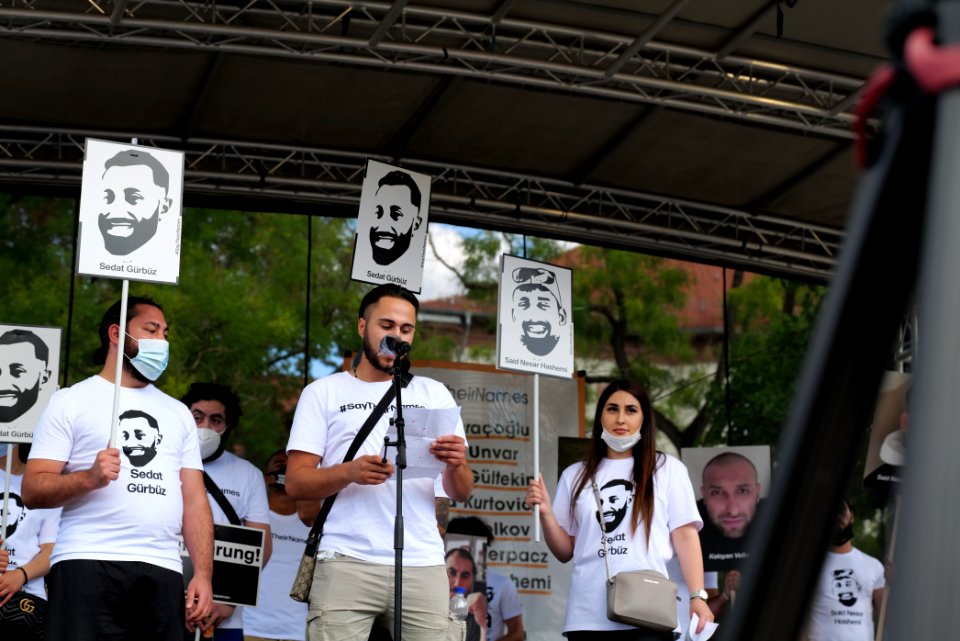 Hanau attack memorial protest Hanau 2020-08-22 stage 89