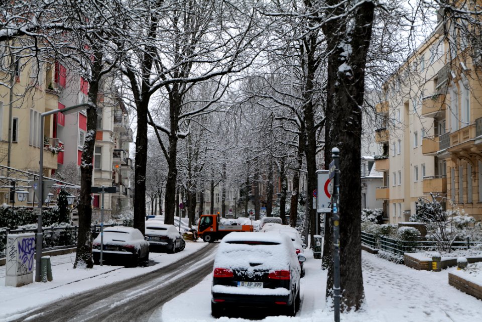 Handjerystraße with snow 2021-01-30 06
