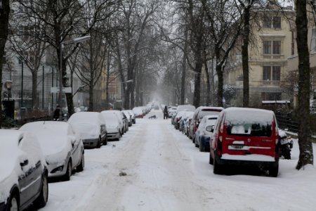 Handjerystraße Berlin-Friedenau with snow 2021-02-08 01