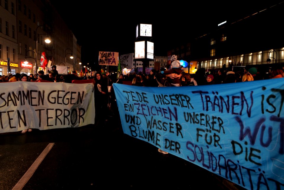 Hanau attack protest Berlin Hermannplatz 2020-02-20 10