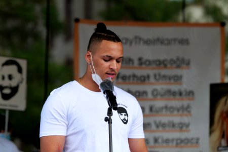 Hanau attack memorial protest Hanau 2020-08-22 stage 83