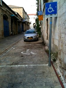 Handicap Parking Old City Jerusalem IMG 0703