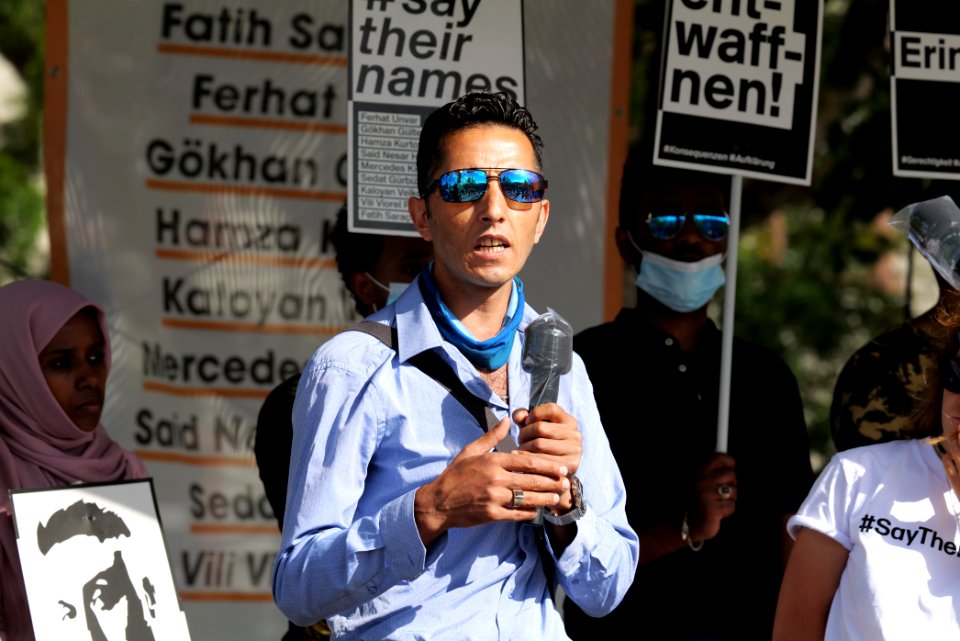 Hanau attack memorial protest Hanau 2020-08-22 stage 158
