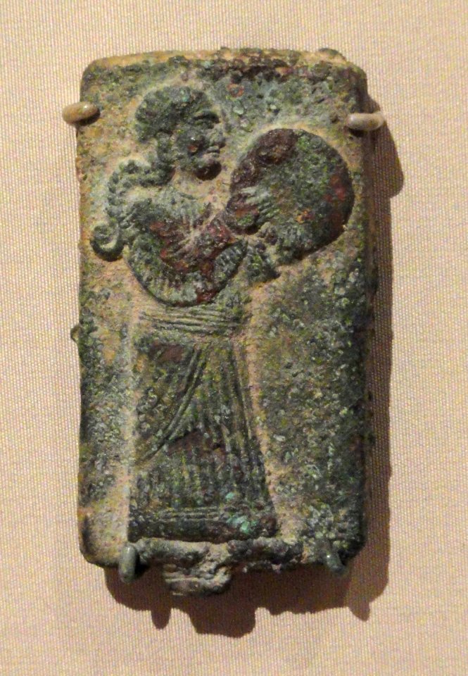 Hand Drummer, Assyrian, 900-700 BC, Iraq or possibly Syria, bronze - Cleveland Museum of Art - DSC08109