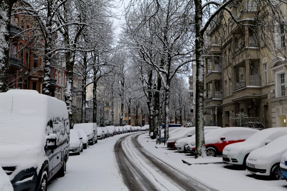 Handjerystraße with snow 2021-01-30 08